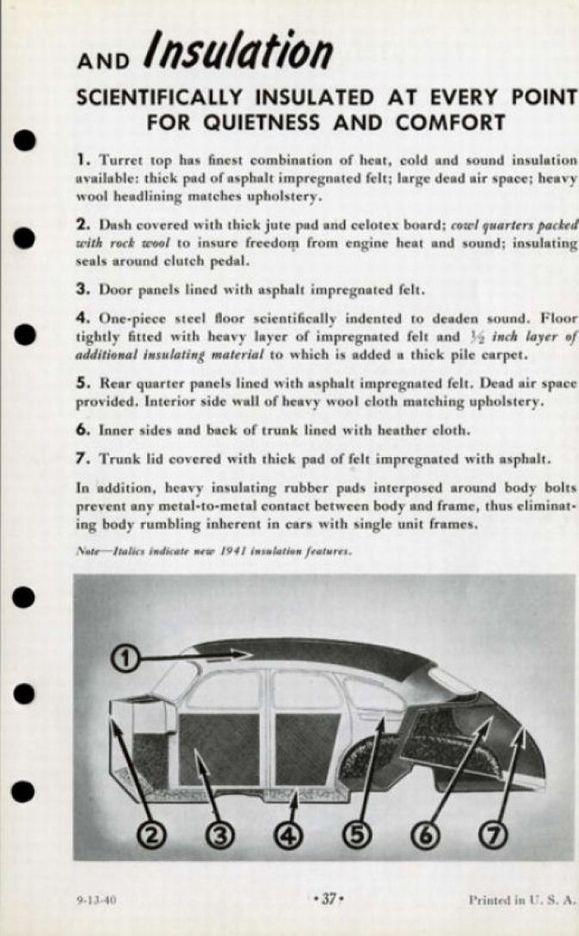 1941 Cadillac Salesmans Data Book Page 67